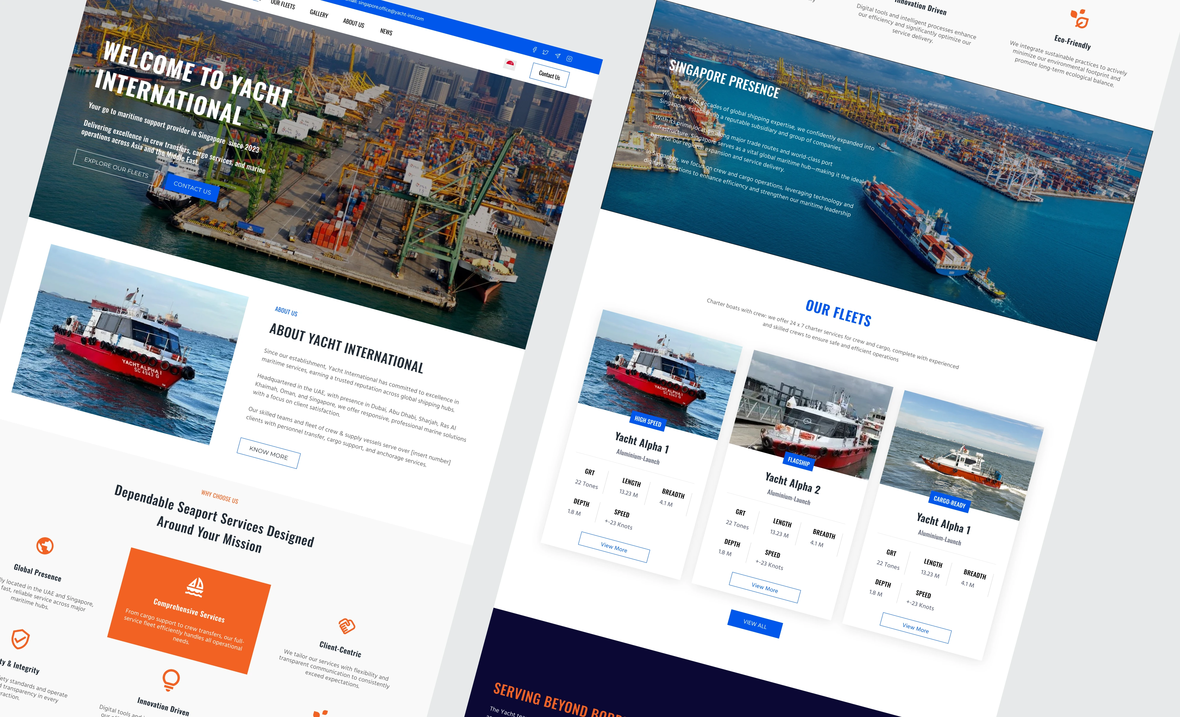 Yacht International - Singapore Branch Website